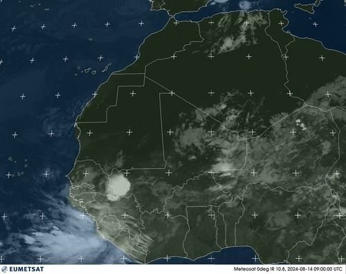 Satellite - Gulf of Guinea - Wed 14 Aug 06:00 EDT