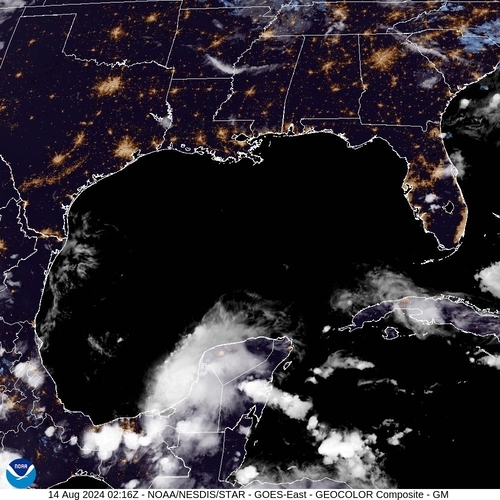 Satellite - Campechebai - Tue 13 Aug 23:16 EDT