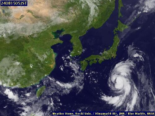 Satellite - Yellow Sea - Wed 14 Aug 18:00 EDT