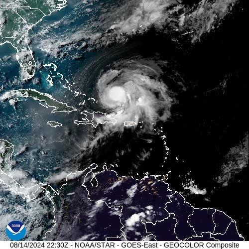 Satellite - Jamaica - Wed 14 Aug 19:30 EDT