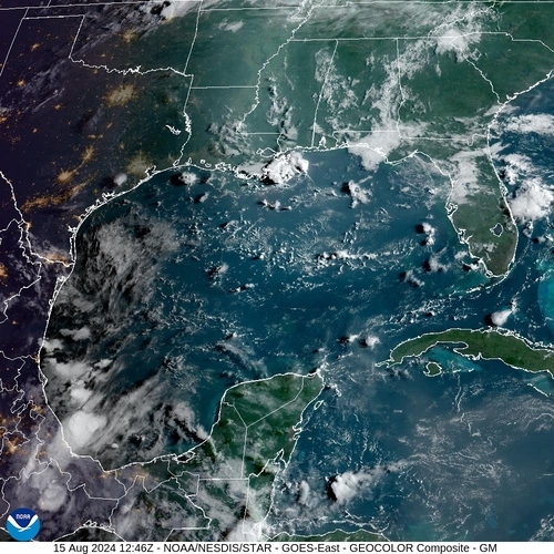 Satellite - Yucatan Strait - Thu 15 Aug 09:46 EDT