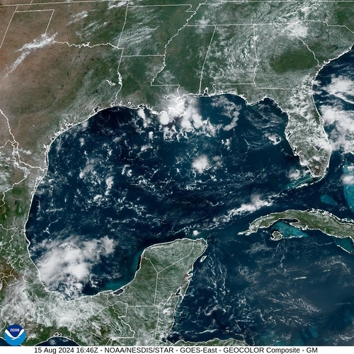 Satellite - Yucatan Strait - Thu 15 Aug 13:46 EDT