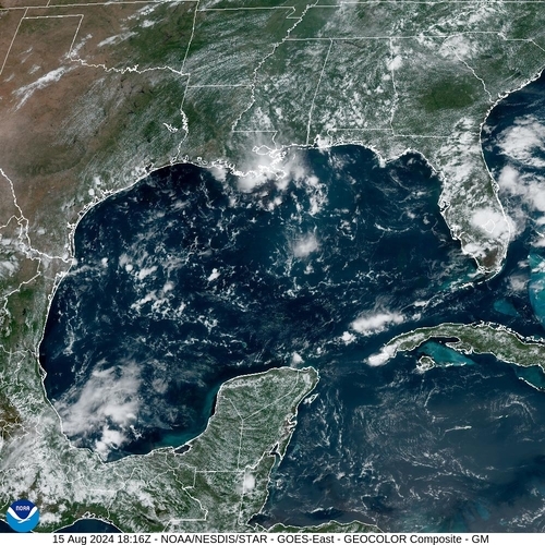 Satellite - Gulf of Mexico - Thu 15 Aug 15:16 EDT