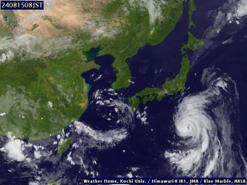 Satellite - Taiwan Strait - Wed 14 Aug 21:00 EDT