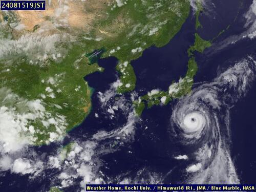 Satellite - East China Sea - Thu 15 Aug 08:00 EDT