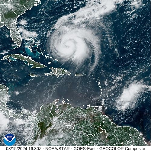 Satellite - Puerto Rico - Thu 15 Aug 13:30 EDT