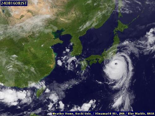 Satellite - Yellow Sea - Thu 15 Aug 21:00 EDT