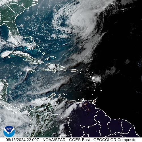 Satellite - Lesser Antilles - Fri 16 Aug 19:00 EDT