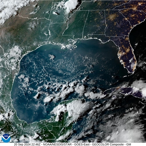 Satellite - Gulf of Honduras - Fri 20 Sep 19:46 EDT