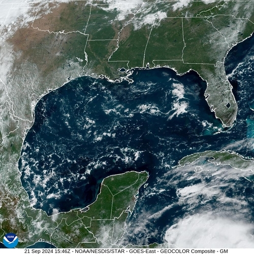 Satellite - Gulf of Honduras - Sat 21 Sep 12:46 EDT