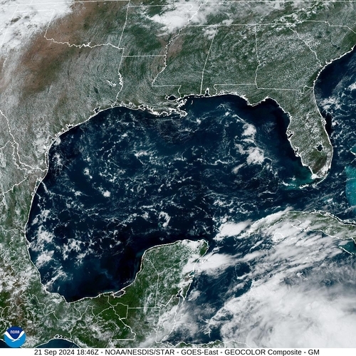 Satellite - Gulf of Honduras - Sat 21 Sep 15:46 EDT