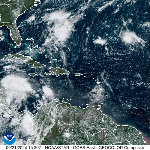 Satellite - Jamaica - Sat 21 Sep 12:30 EDT