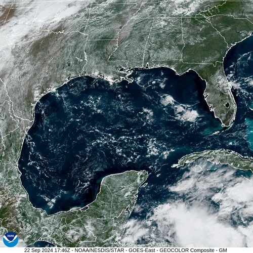 Satellite - Yucatan Strait - Sun 22 Sep 14:46 EDT