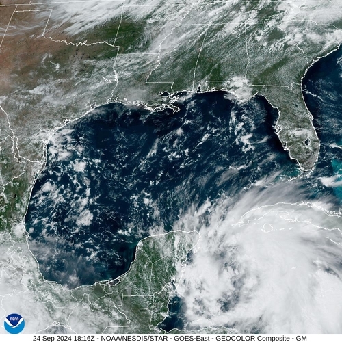 Satellite - Gulf of Honduras - Tue 24 Sep 15:16 EDT