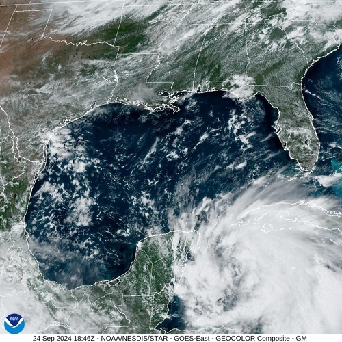 Satellite - Gulf of Honduras - Tue 24 Sep 15:46 EDT