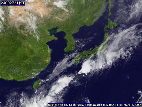 Satellite - East China Sea - Fri 27 Sep 10:00 EDT