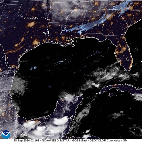 Satellite - Gulf of Honduras - Fri 27 Sep 23:16 EDT