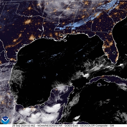 Satellite - Gulf of Honduras - Fri 27 Sep 23:46 EDT