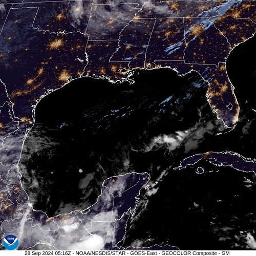 Satellite - Yucatan Strait - Sat 28 Sep 02:16 EDT