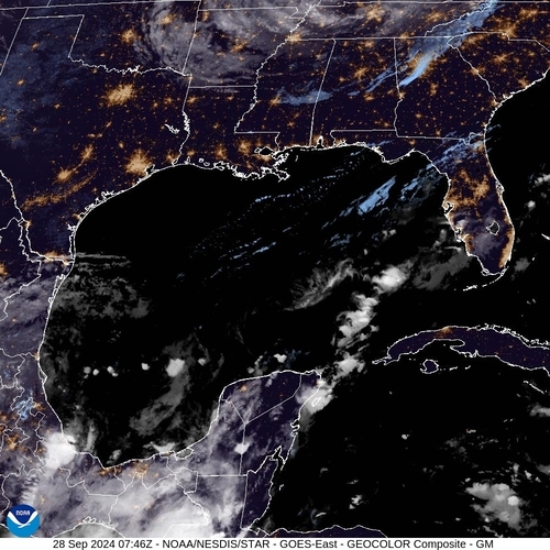 Satellite - Gulf of Mexico - Sat 28 Sep 04:46 EDT