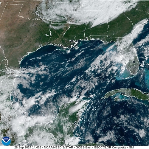 Satellite - Gulf of Mexico - Sat 28 Sep 11:46 EDT