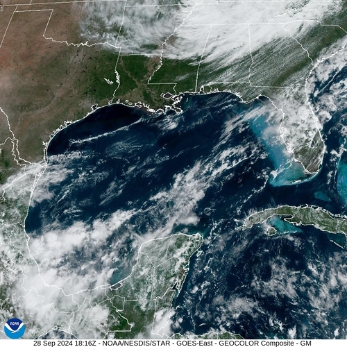 Satellite - Gulf of Mexico - Sat 28 Sep 15:16 EDT