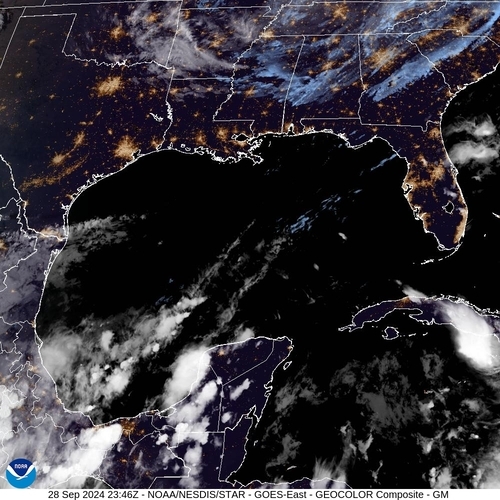 Satellite - Gulf of Mexico - Sat 28 Sep 20:46 EDT