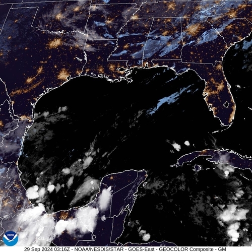 Satellite - Cuba/West - Sun 29 Sep 00:16 EDT