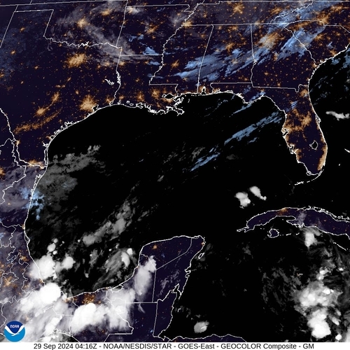 Satellite - Yucatan Strait - Sun 29 Sep 01:16 EDT