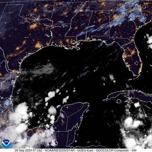 Satellite - Gulf of Honduras - Sun 29 Sep 04:16 EDT