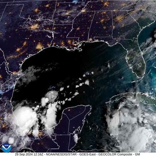 Satellite - Gulf of Honduras - Sun 29 Sep 09:16 EDT