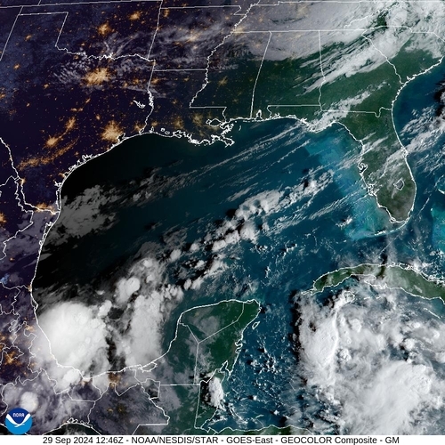 Satellite - Gulf of Mexico - Sun 29 Sep 09:46 EDT