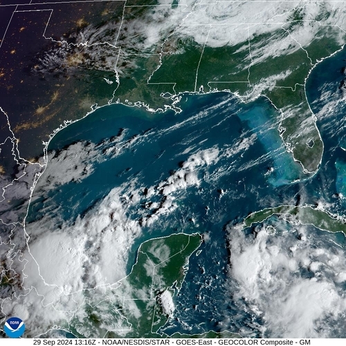 Satellite - Cuba/West - Sun 29 Sep 10:16 EDT