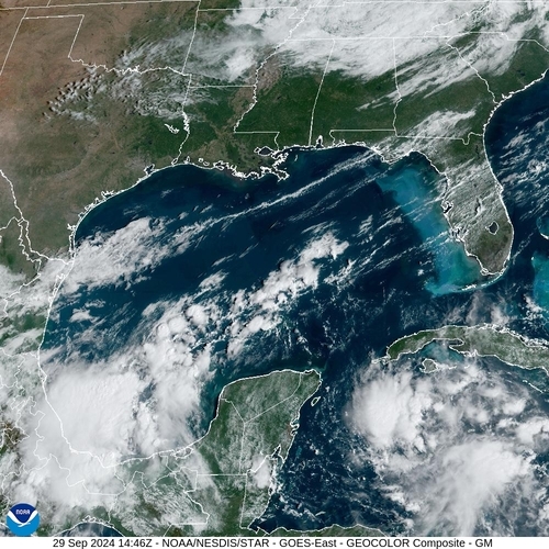 Satellite - Gulf of Mexico - Sun 29 Sep 11:46 EDT