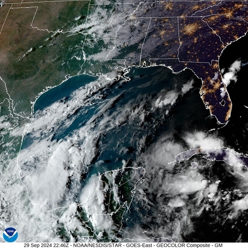 Satellite - Gulf of Honduras - Sun 29 Sep 19:46 EDT