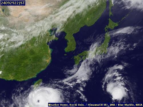 Satellite - East China Sea - Sun 29 Sep 11:00 EDT