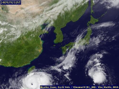 Satellite - Taiwan Strait - Sun 29 Sep 12:00 EDT