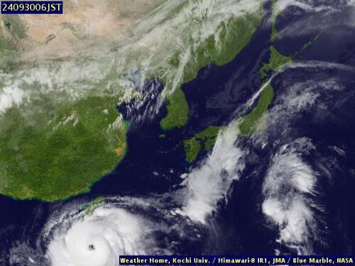 Satellite - East China Sea - Sun 29 Sep 19:00 EDT