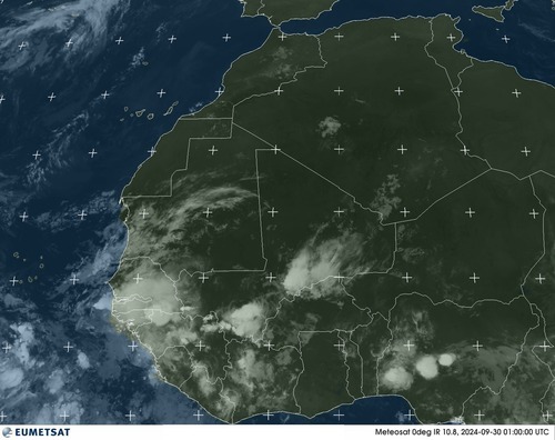 Satellite - Gulf of Guinea - Sun 29 Sep 22:00 EDT