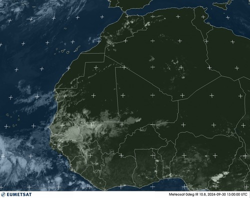 Satellite - Gulf of Guinea - Mon 30 Sep 10:00 EDT