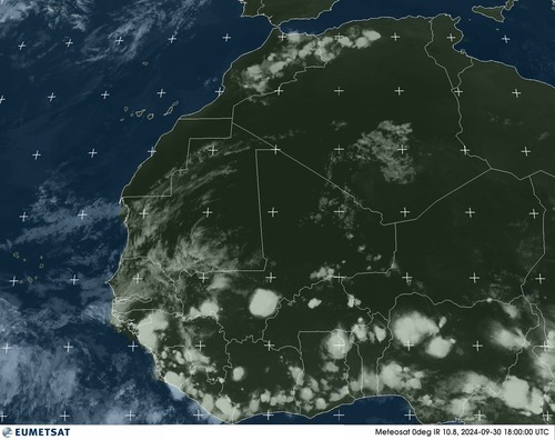 Satellite - Gulf of Guinea - Mon 30 Sep 15:00 EDT