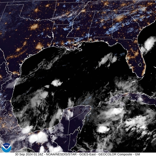 Satellite - Gulf of Mexico - Sun 29 Sep 22:16 EDT