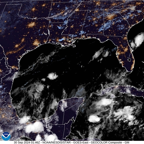 Satellite - Yucatan Strait - Sun 29 Sep 22:46 EDT