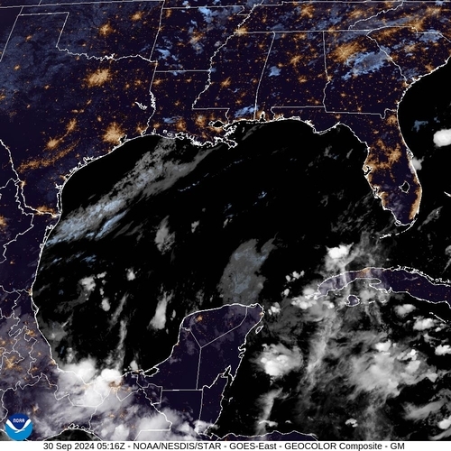 Satellite - Gulf of Honduras - Mon 30 Sep 02:16 EDT