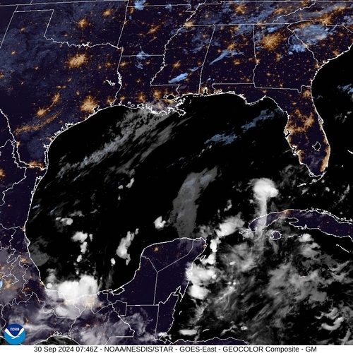 Satellite - Yucatan Strait - Mon 30 Sep 04:46 EDT