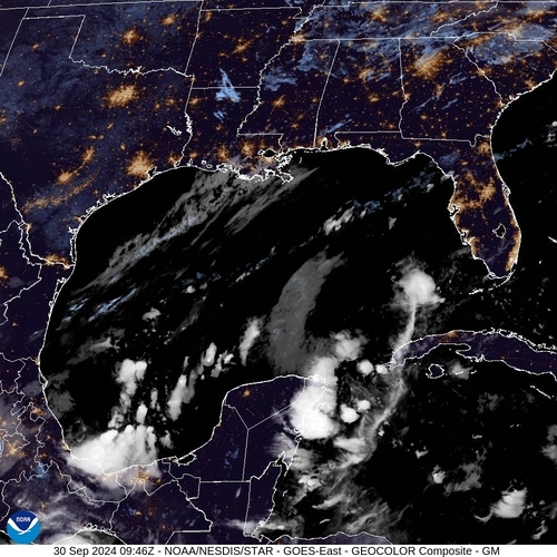 Satellite - Gulf of Mexico - Mon 30 Sep 06:46 EDT