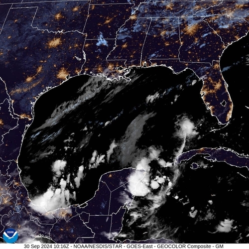 Satellite - Yucatan Strait - Mon 30 Sep 07:16 EDT