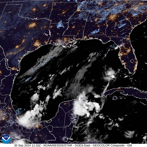 Satellite - Gulf of Mexico - Mon 30 Sep 08:16 EDT