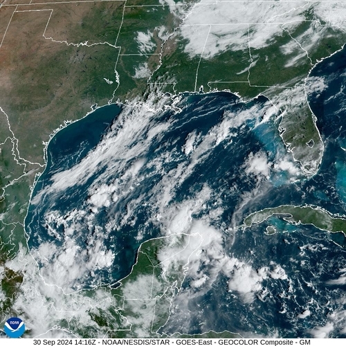 Satellite - Gulf of Mexico - Mon 30 Sep 11:16 EDT