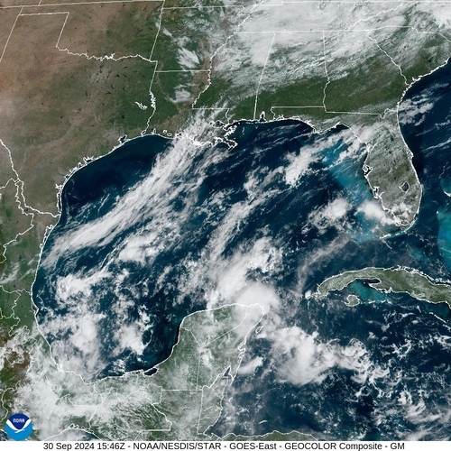 Satellite - Gulf of Honduras - Mon 30 Sep 12:46 EDT